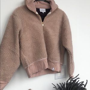 Light pink varley teddy bear sweatshirt